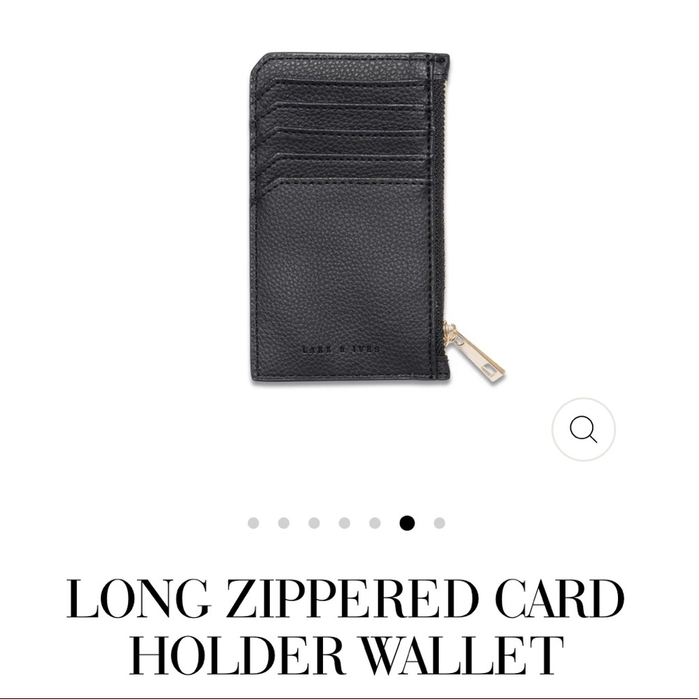 Lark & Ives card wallet with zipper
